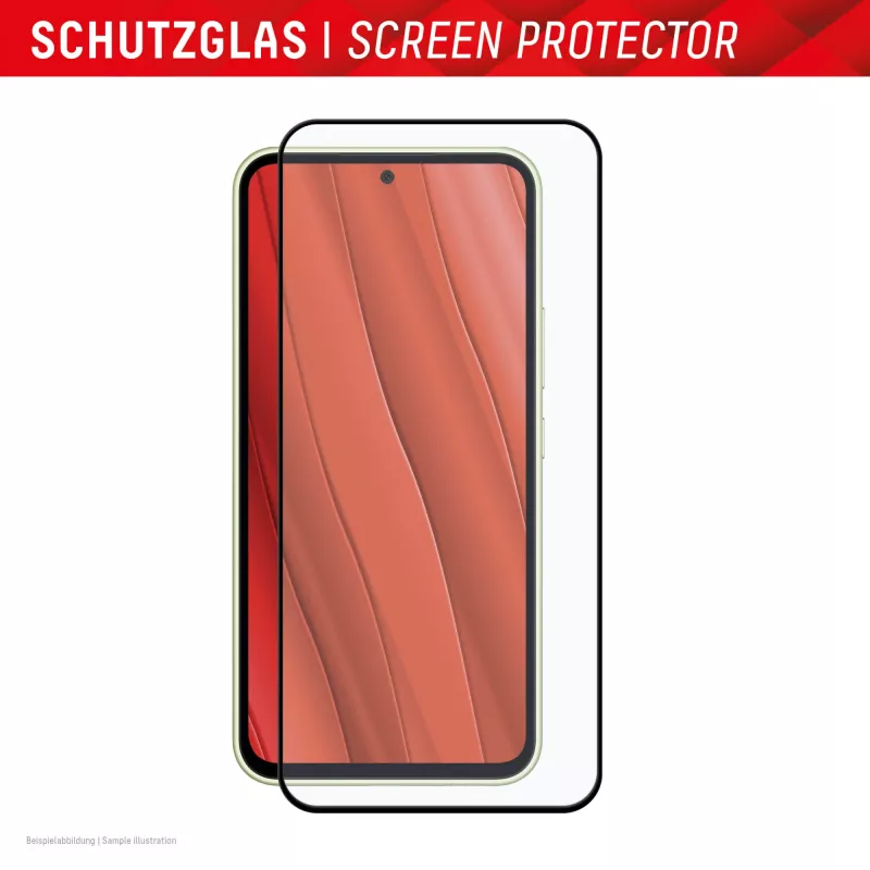 Displex Full Cover apsauginis stiklas (10H) Samsung Galaxy A35/A55 5G, su EASY-ON® Eco montavimo rėmeliu