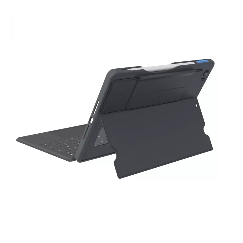 ASTAR DEQSTER Smart Rugged Touch Plus klaviatūra 10,2 colio — QWERTZ vokiškas išdėstymas, mechaniniai jungikliai, Smart Connector dokas, pilka