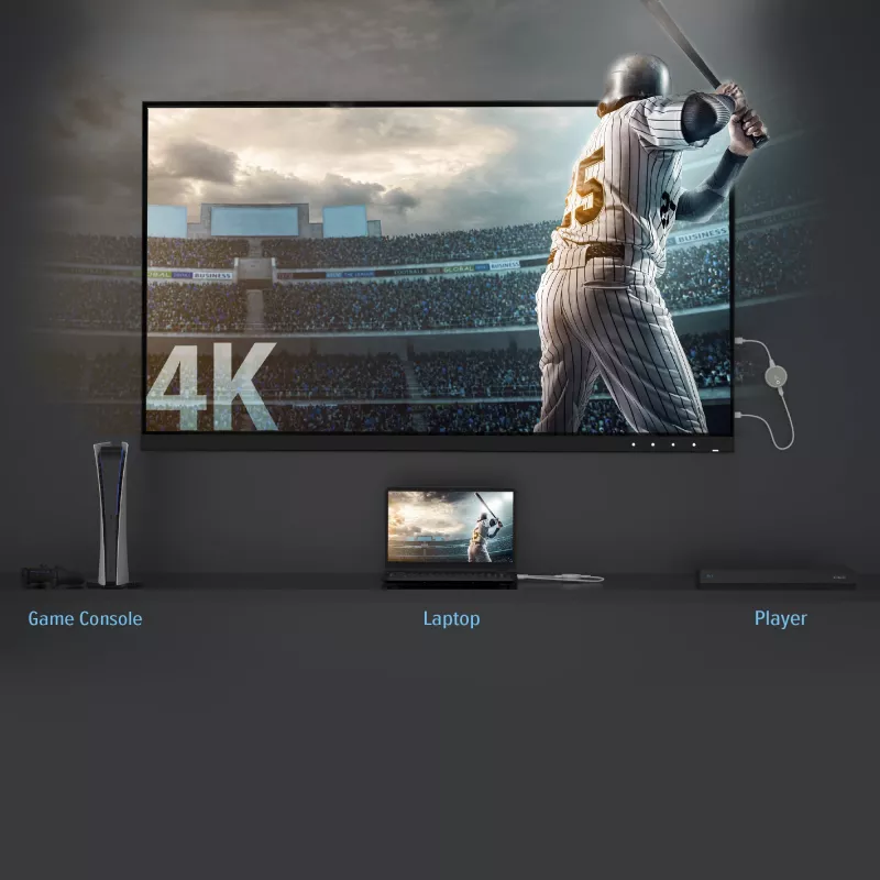 j5create JVAW75 ScreenCast 4K belaidis HDMI™ siųstuvas-imtuvas, pilka/balta