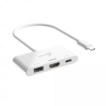 Adapteris j5create JCA399 USB-C® į HDMI™ 4K144Hz ir USB™ 3.2 su Power Delivery 100W, juoda