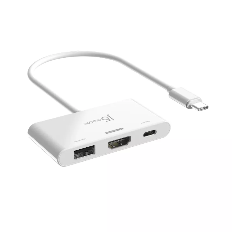 Adapteris j5create JCA399 USB-C® į HDMI™ 4K144Hz ir USB™ 3.2 su Power Delivery 100W, juoda