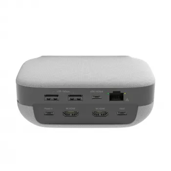 j5create JCDS337 USB-C® dviejų 4K garsiakalbio dokas Pro, juoda