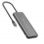 j5create JCD398 USB-C dvigubas 4K HDMI 10Gbps mini dokas, juodas