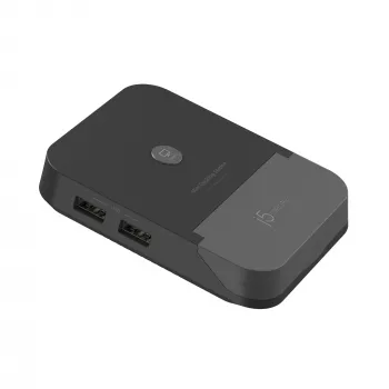 j5create JCD620 mini dokavimo stotelė, skirta Nintendo Switch™, juoda