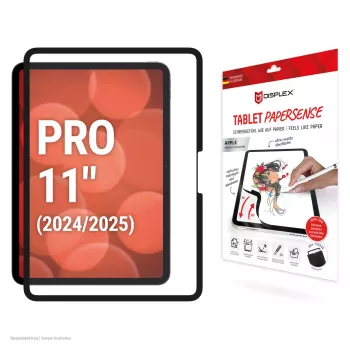 Displex TABLET PAPERSENSE apsauginė plėvelė iPad Pro 11'' (2025/2024), nuimama rašymo ir piešimo plėvelė su popieriaus pojūčiu