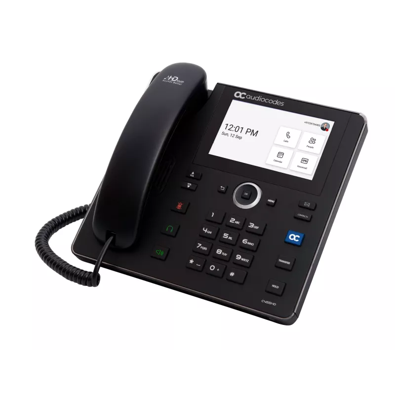 AudioCodes Teams C455HD IP telefonas PoE GbE juodas