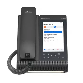 AudioCodes Teams C470HD Total Touch IP telefonas su PoE, GbE, integruotu Bluetooth ir dviem juostų WiFi