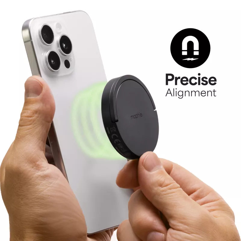 mophie Qi2 belaidis magnetinis kroviklis 15 W, juodas