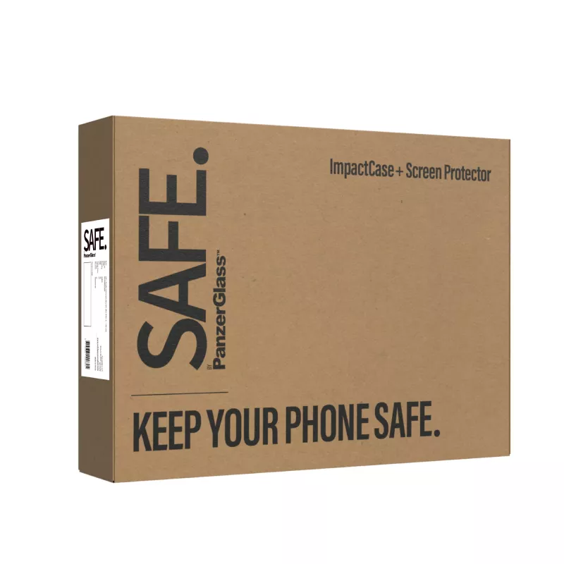 PanzerGlass SAFE. 2-in-1 komplektas Samsung Galaxy S24 – grūdintas stiklas + TPU nugarėlė, skaidrus, 50 vnt.