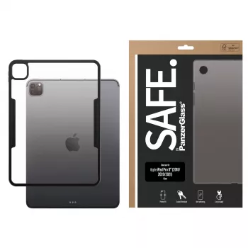 Skaidrus TPU dėklas PanzerGlass SAFE, skirtas Apple iPad Pro 11 colių (2018, 2020, 2021, 2022, 2024)
