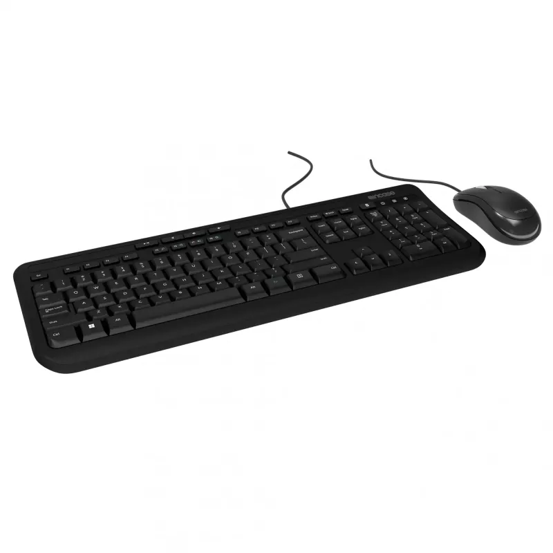 Incase Designed by Microsoft Wired Desktop 600 – Pilno dydžio klaviatūra su pele, USB, QWERTY itališkas, juoda