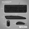 Incase Designed by Microsoft Wired Desktop 600 klaviatūra su pele, laidinis, USB, QWERTY JK anglų, juoda