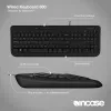 Vielinė pilno dydžio klaviatūra Incase Designed by Microsoft Wired 600 — USB, QWERTY, JK anglų, juoda