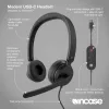 Incase Designed by Microsoft Modern USB-C ausinės laidinės, juodos