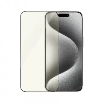 PanzerGlass EyeCare Apsauginis stiklas iPhone 15 Pro Ultra-Wide Fit Atsparus smūgiams