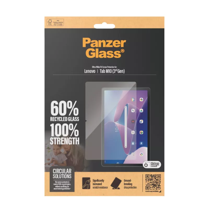 PanzerGlass ® ekrano apsauga Lenovo Tab M10 (3rd Gen) | Ultra-Wide Fit