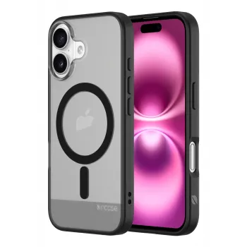 Incase INPH190401-BLK mobiliojo telefono dėklas 15,5 cm (6,1 colio) Juodas, permatomas