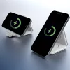 j5create Qi2 3 viename Magnetinė Kelioninė Belaidė Įkrovimo Stotelė Vidaus Naudojimui USB Greitas Įkrovimas Balta