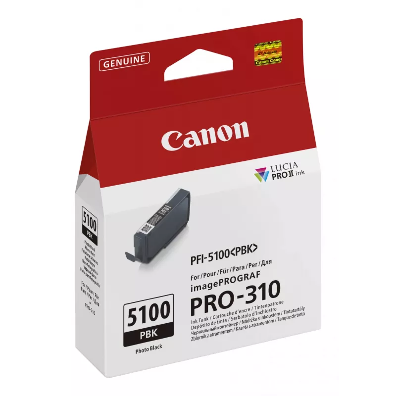 Canon PFI-5100 PBK originali fotodažų kasetė (1 vnt.) – foto juoda