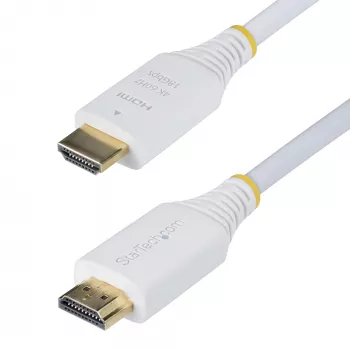 StarTech.com 1,8 m Premium sertifikuotas didelės spartos HDMI kabelis, 4K 60Hz/1440p 144Hz, HDR10/HDCP 2.2/ARC, 18Gbps, UHD HDMI 2.0, baltas
