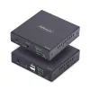 „StarTech.com“ HDMI KVM praplėtimo rinkinys per IP tinklą, 4K 60Hz, be tvarkyklių, HDMI ir USB per Ethernet/CAT6, AVoIP, siųstuvas ir imtuvas su montavimo komplektais