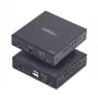 „StarTech.com“ HDMI KVM praplėtimo rinkinys per IP tinklą, 4K 60Hz, be tvarkyklių, HDMI ir USB per Ethernet/CAT6, AVoIP, siųstuvas ir imtuvas su montavimo komplektais