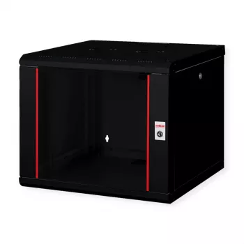 ROLINE 19 colių sieninis stovas Pro 9U, 600x600 mm, juodas, su raktu, IP20