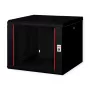 ROLINE 19 colių sieninis stovas Pro 9U, 600x600 mm, juodas, su raktu, IP20