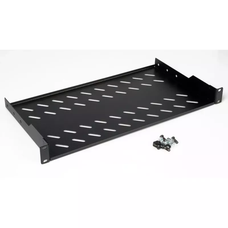 Rack lentyna ROLINE 19 colių 1U 250 mm gylis 15 kg juoda