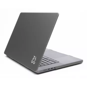 Kietasis dėklas Zagg MacBook Pro 13 M2/M1 (20) — Dūminis atspalvis, apsauginis apvalkalas