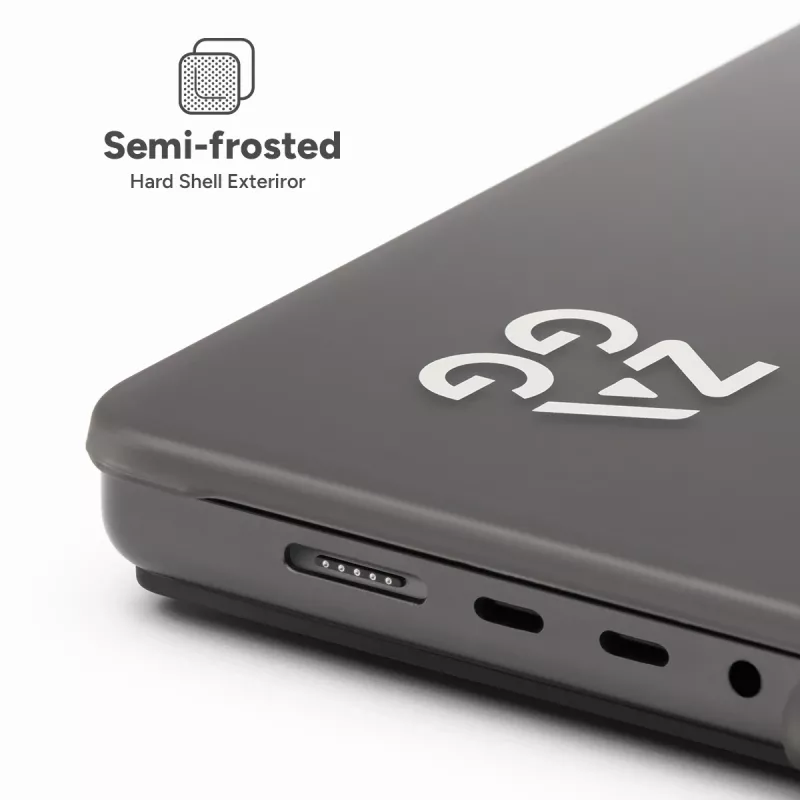 Kietasis dėklas Zagg MacBook Pro 13 M2/M1 (20) — Dūminis atspalvis, apsauginis apvalkalas