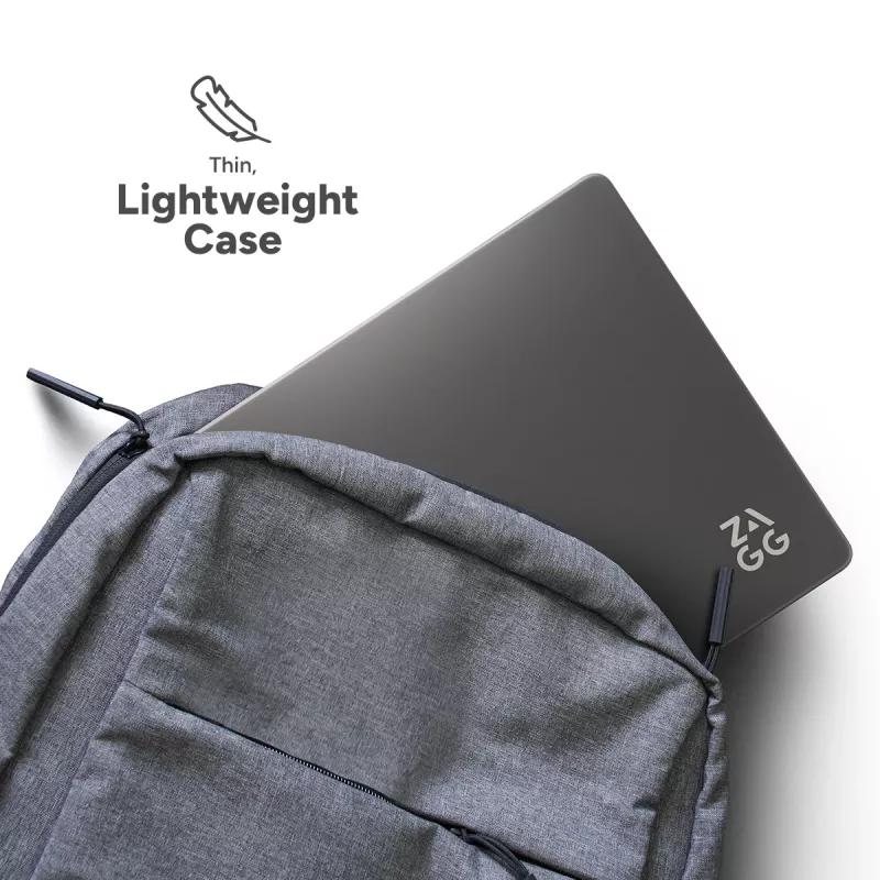 Kietasis dėklas Zagg MacBook Pro 13 M2/M1 (20) — Dūminis atspalvis, apsauginis apvalkalas
