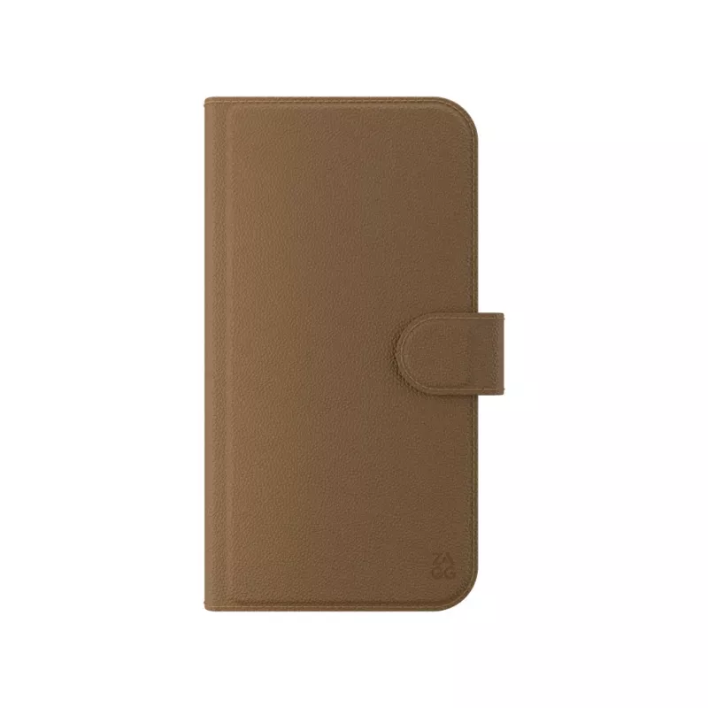 ZAGG 702314850 Folio knygutės tipo dėklas Apple iPhone 16e/15/14/13, dirbtinės odos, rudos spalvos