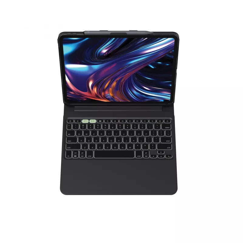 ZAGG Pro Keys 2 QWERTZ vokiška „Bluetooth“ klaviatūra su dėklu, juoda