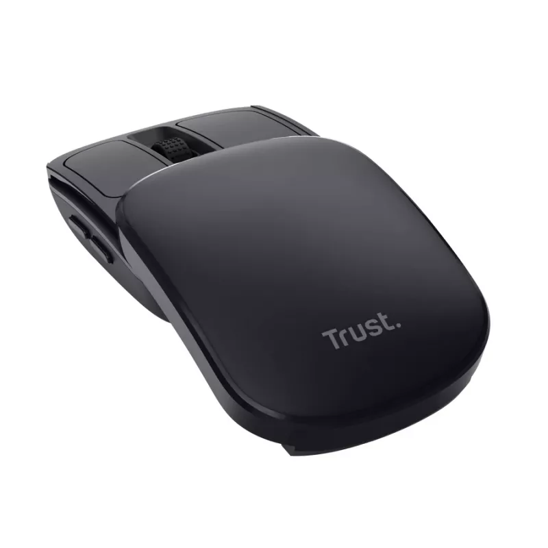 Belaidė pelė TRUST Travel Ambidextrous RF Wireless 2400 DPI, 6 mygtukai, juoda