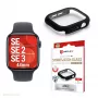 PanzerGlass Displex 10H apsauginis stiklas Apple Watch SE3/SE2/SE (44mm) – pilnas korpusas, IP68, užsegamas, juodas matinis