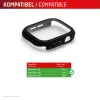PanzerGlass Displex 10H apsauginis stiklas Apple Watch SE3/SE2/SE (44mm) – pilnas korpusas, IP68, užsegamas, juodas matinis