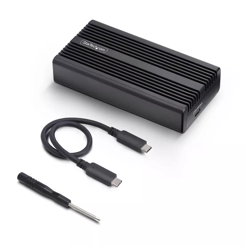 StarTech.com USB4 M.2 NVMe korpusas, 40Gbps, išorinis USB-C/Thunderbolt NVMe SSD korpusas, aliumininis radiatoriaus korpusas, B+M/M-Key