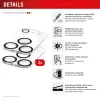 Displex pilnas kameros objektyvo stiklas iPhone 17 Pro, 10H, viso kameros bloko apsauga, greitas montavimas, 2 vnt. pakuotė