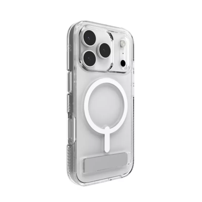 Dėklas ZAGG Crystal Palace Snap Kickstand Case skaidrus, skirtas Apple iPhone 17 Pro