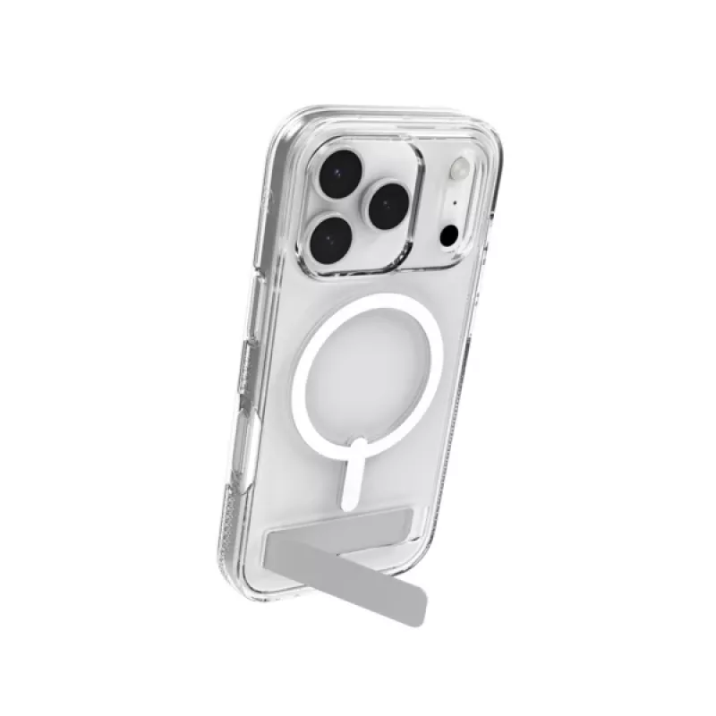 Dėklas ZAGG Crystal Palace Snap Kickstand Case skaidrus, skirtas Apple iPhone 17 Pro