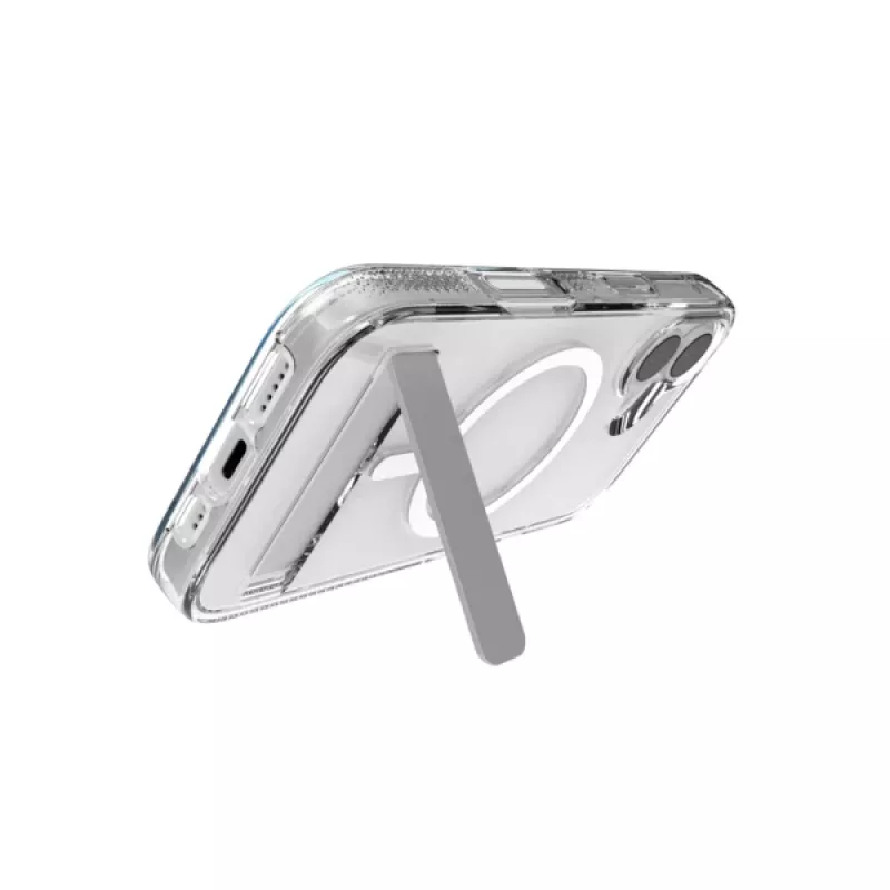 Dėklas ZAGG Crystal Palace Snap Kickstand Case Apple iPhone 17 permatomas