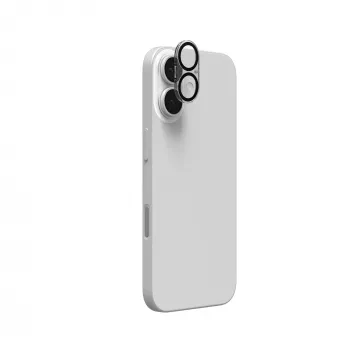 InvisibleShield Glass Elite objektyvo apsauga, skirta Apple iPhone 17/16/16+, juoda