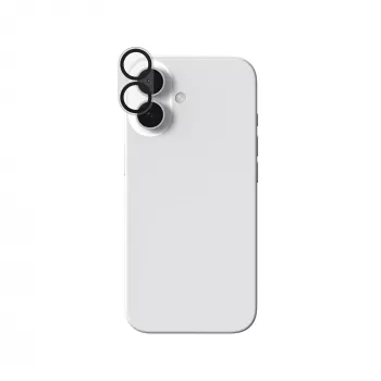 InvisibleShield Glass Elite objektyvo apsauga, skirta Apple iPhone 17/16/16+, juoda