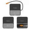 Docking stotelė mobiliesiems įrenginiams j5 create JCD624-N USB Type-C, skirta iPhone 16/15 ir Samsung Galaxy serijoms, 100×250×28,5 mm, 238 g, Juoda/Pilka