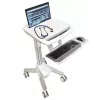 Multimedijos vežimėlis Ergotron StyleView EMR Laptop Cart SV40, aliuminis, pilka, balta