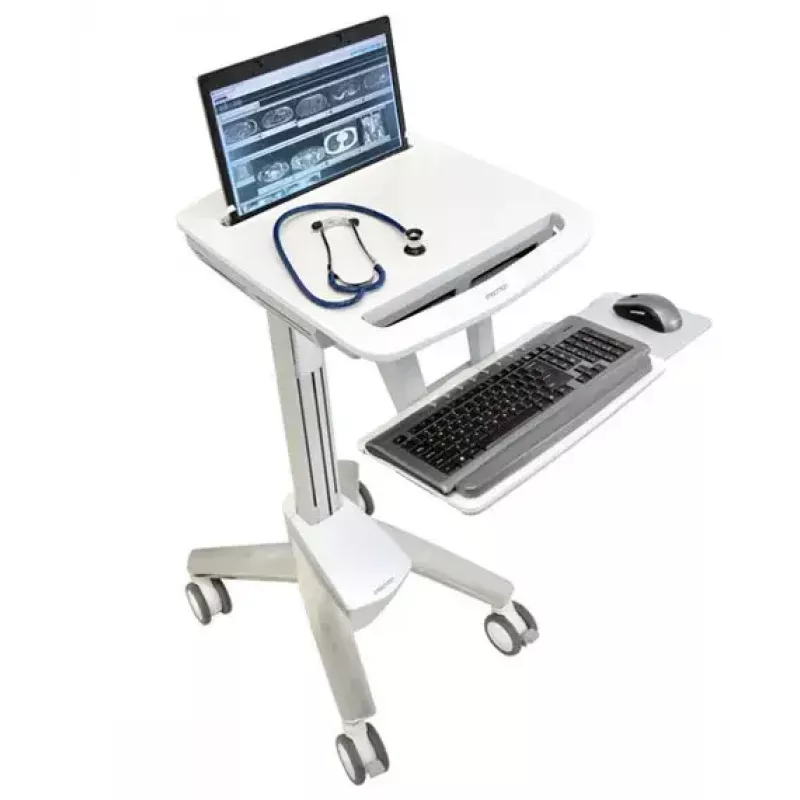 Multimedijos vežimėlis Ergotron StyleView EMR Laptop Cart SV40, aliuminis, pilka, balta