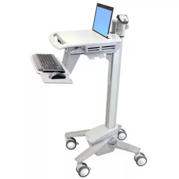 Multimedijos vežimėlis Ergotron StyleView EMR Laptop Cart SV40, aliuminis, pilka, balta