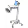 Multimedijos vežimėlis Ergotron StyleView EMR Laptop Cart SV40, aliuminis, pilka, balta