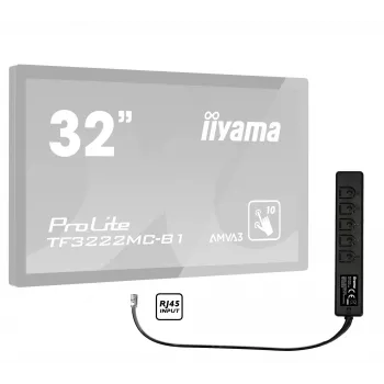 iiyama RC TOUCHV02 laidinis nuotolinio valdymo pultas monitoriui, 5 mygtukai